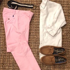 Polo by Ralph Lauren Boys Pink Chinos Size 12